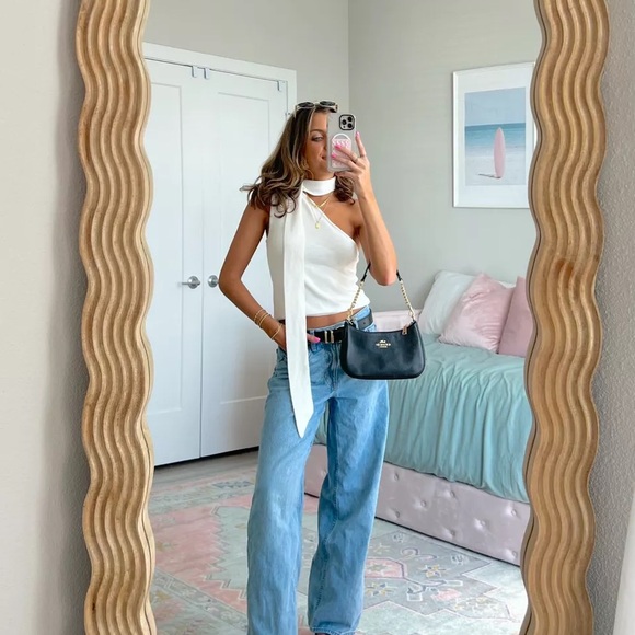 NWT - Abercrombie & Fitch - Asymmetrical Scarf Sweater Tank - Picture 7 of 9